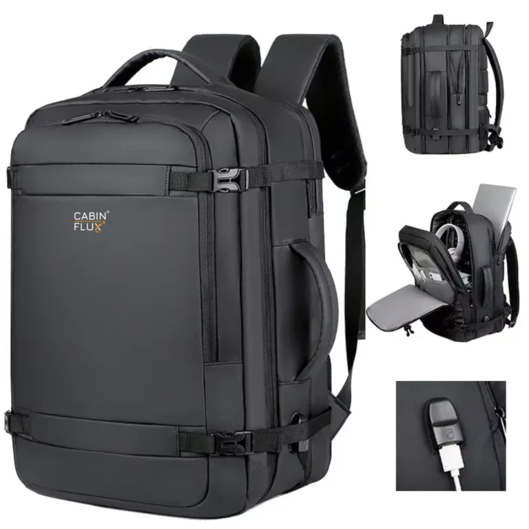 תיק עליה למטוס למחשב 17 מתרחב 46x32x15cm מבית החברה הקנדית CABIN FLUX דגם Eagle 40L