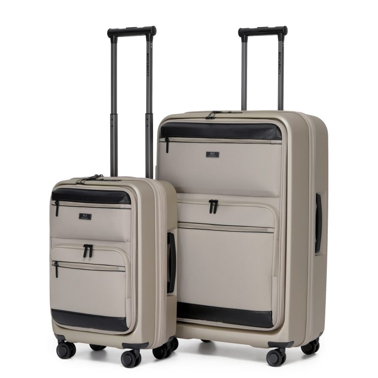 סט 2 מזוודות Tampa מבית ETERNITY – מזוודה גדולה 28 + 20 קשיחה עם פתיחה קדמית